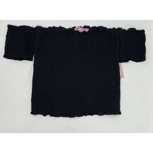 NWT CRAVE FAME Off The Shoulder Smocked Crop Top M